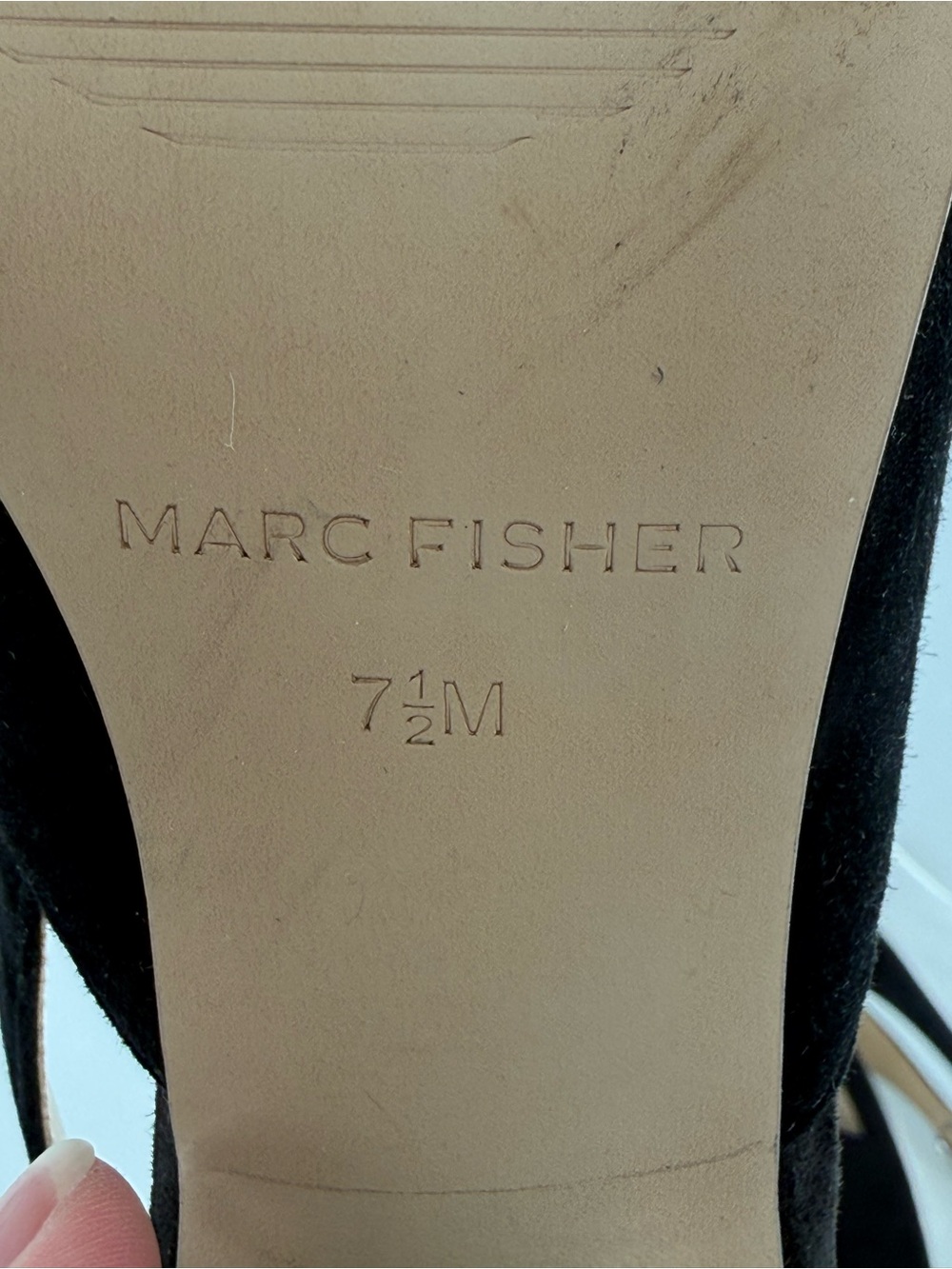 Marc Fisher Majer Pointy Toe Slingback Block Heel Pumps 7.5 - Picture 8 of 9